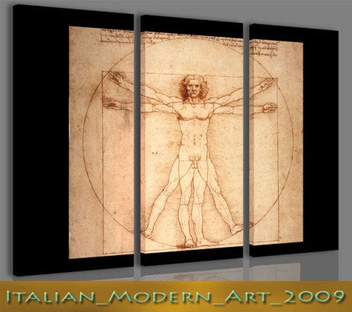 Quadri moderni Leonardo da vinci human study