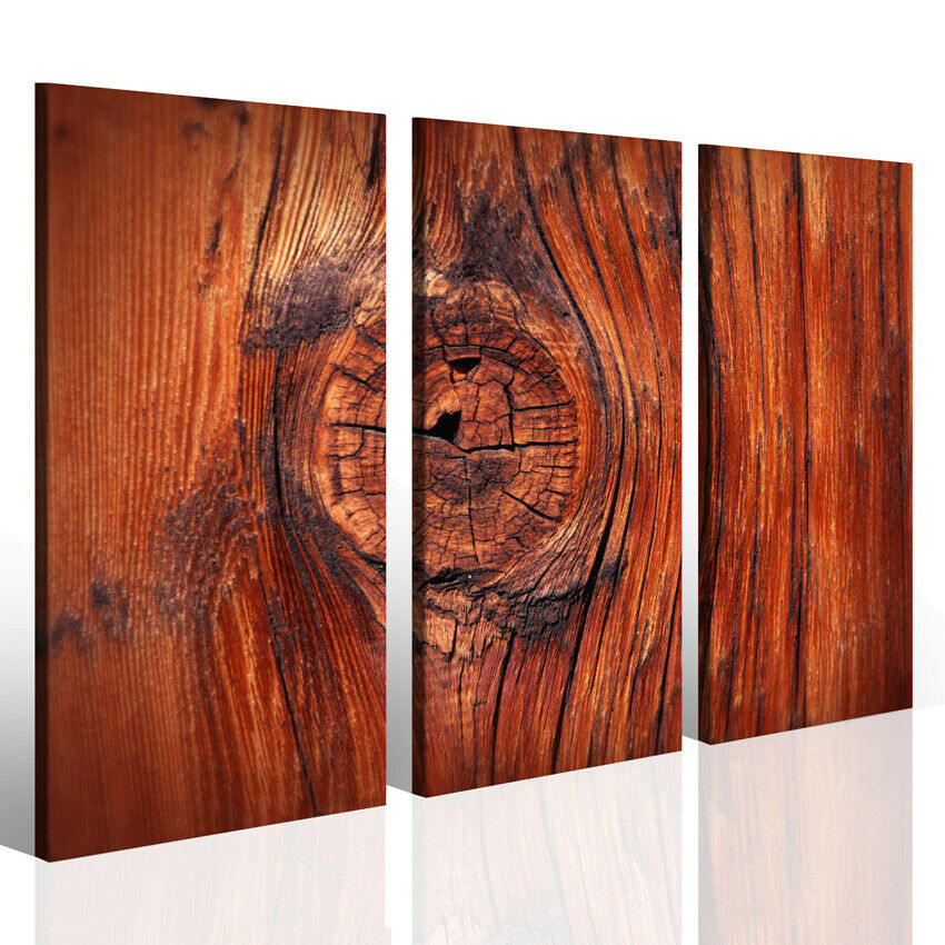 Quadri moderni Woody node stampe su tela canvas arte design effetto legno