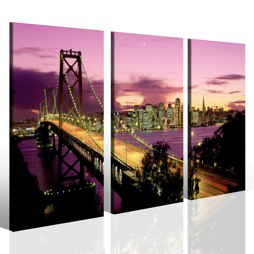 Quadri moderni città New York Bridge VI stampe su tela canvas skyline