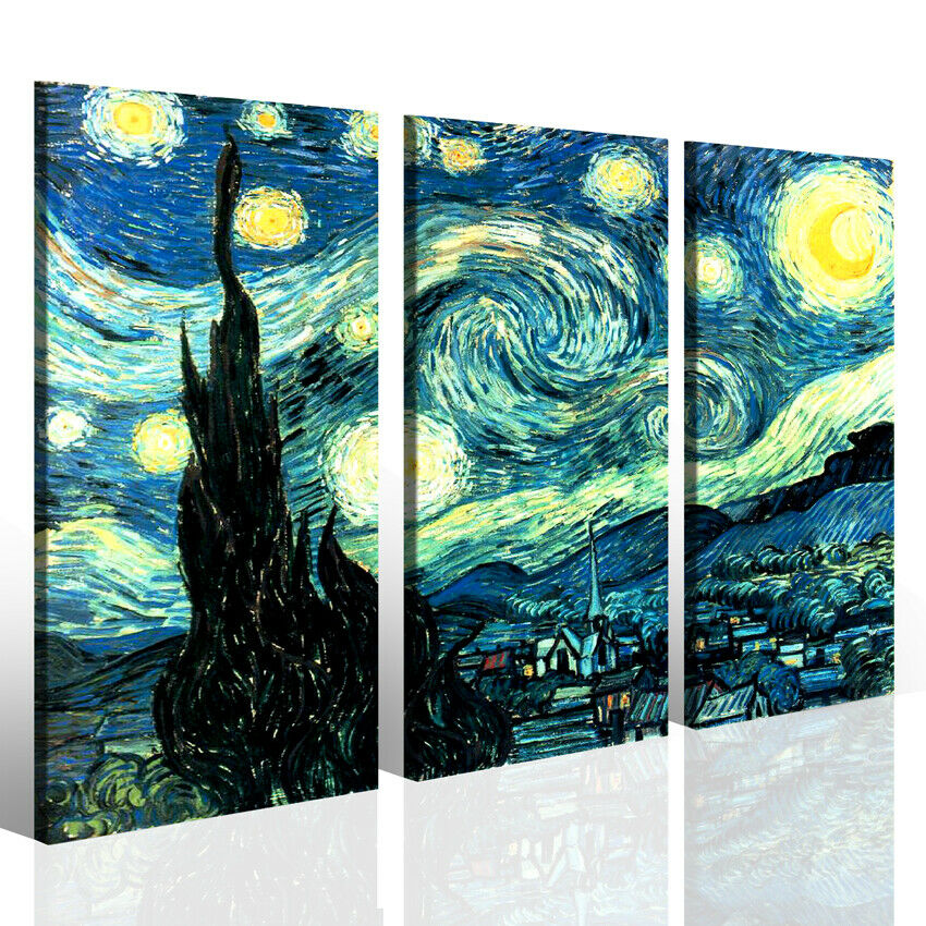 Quadro Vincent van Gogh Notte stellata stampa su tela riproduzione famosa